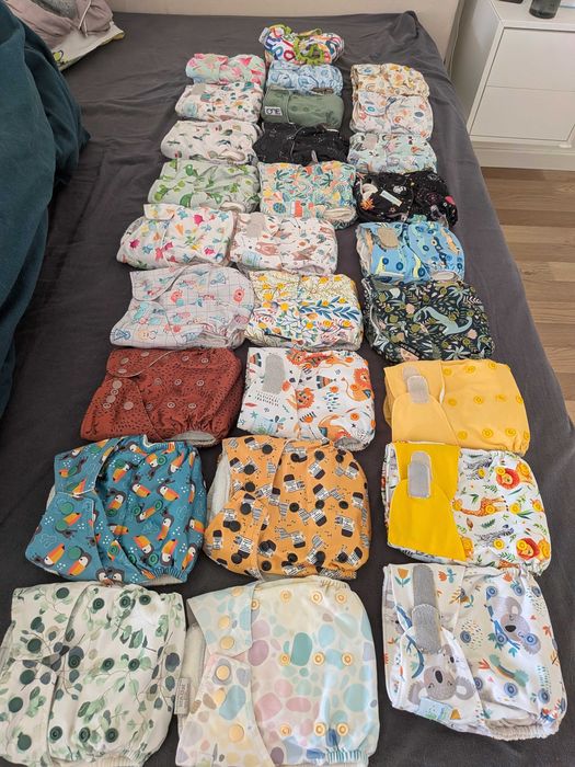 Stock Poupança para 1 Bebé: 30 Fraldas de Bolso Reutilizáveis