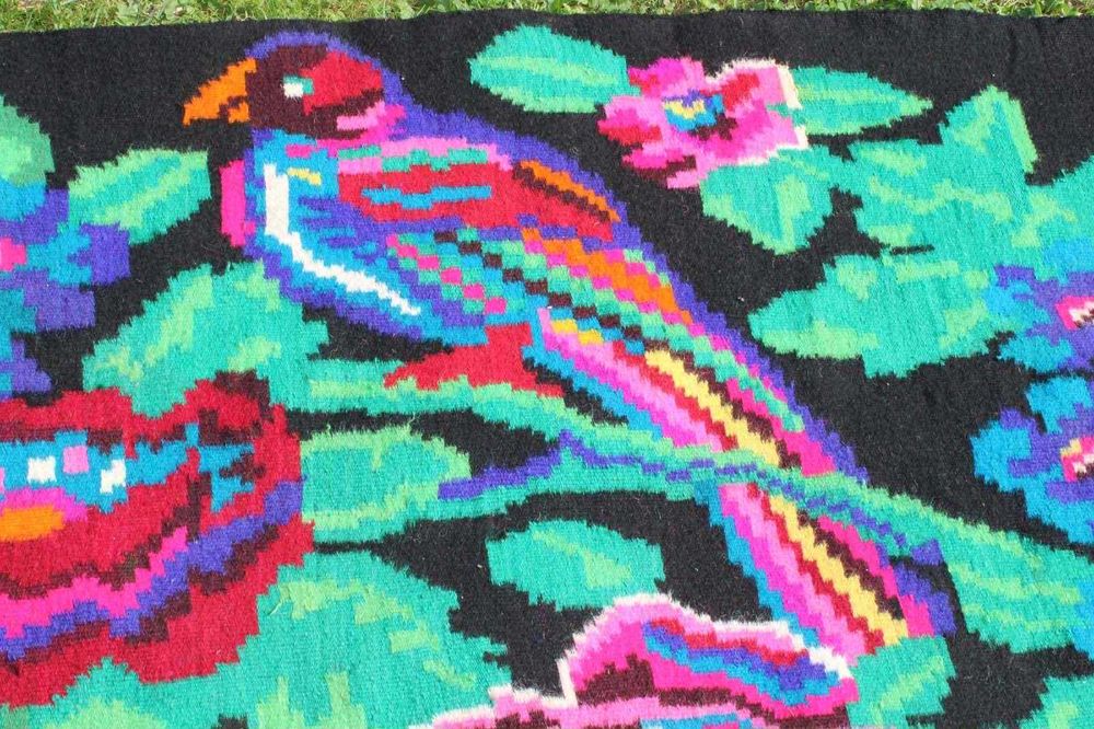 Старовинний вовняний килим ручна робота Буковина 9,5 метрів