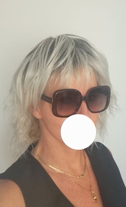 Peruka platynowy blond z odrostem