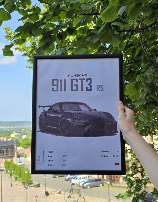 Постери з машинами | Декор | Картина з машинами | БМВ М5 | Порш 911 |