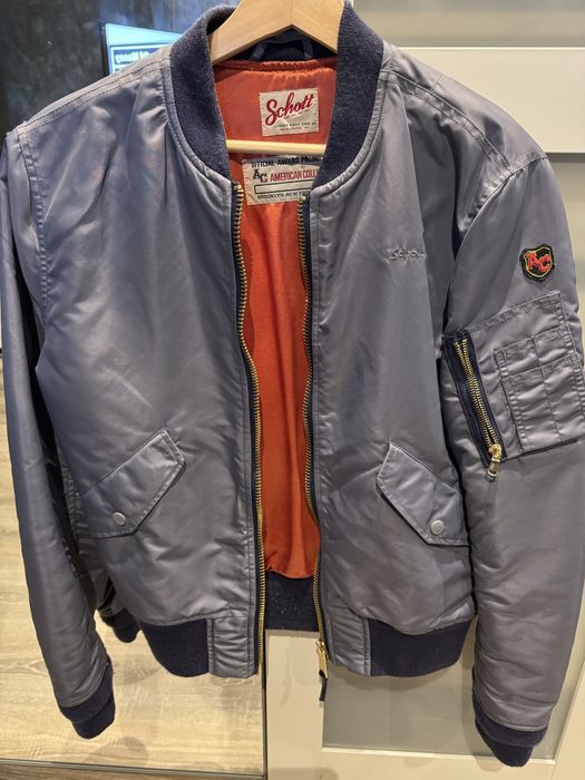 Casaco Schott Homem cinza Usado como novo