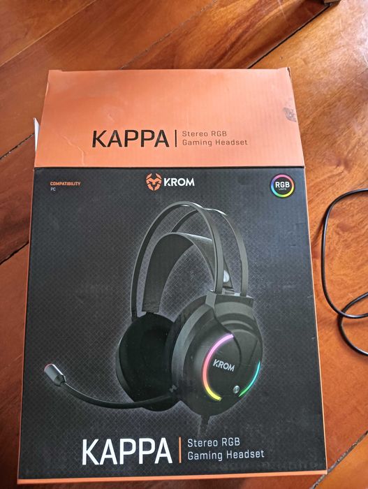Gaming headset Krom KAPPA novos, nunca usados!
