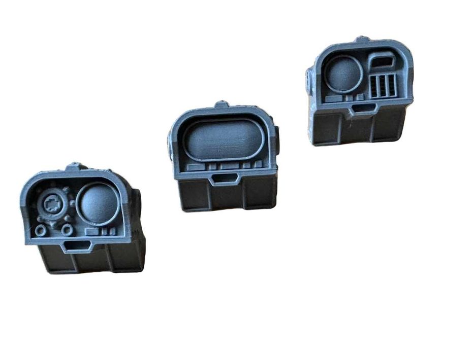 Cogitator, komputer, sceneria do gier grimdark, sci-fi, postapo, druk