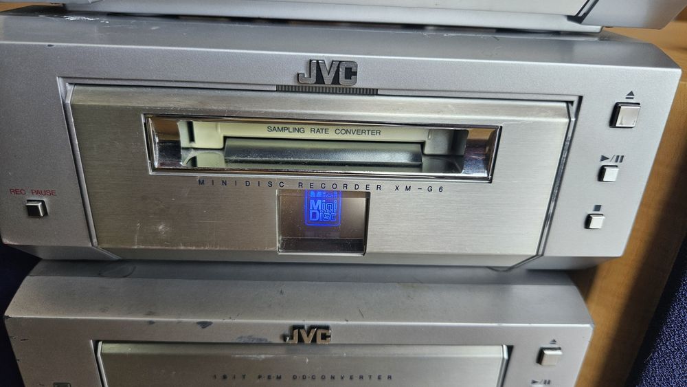 Aparelhagem JVC módulos cassete minidisc