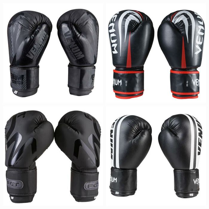Рукавички бокс Venum кікбоксинг ММА перчатки боксерские 8 10 12 14