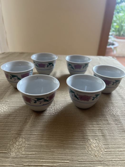 Conunto de 6 chavenas de sake