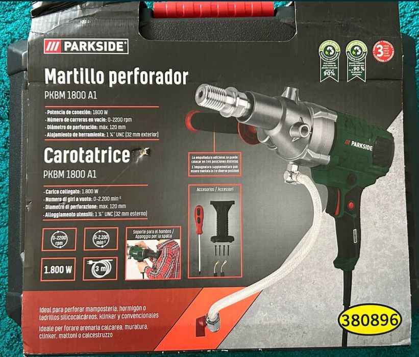 Caroteadora parkside nova embalada