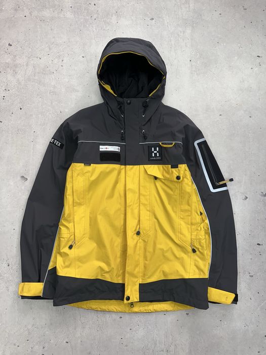 Haglofs Bliz Art Gore-Tex Jacket Men’s M Yellow Black RECCO Original чоловіча куртка гортекс оутдор лижна трекінгова хаглофс оригінал