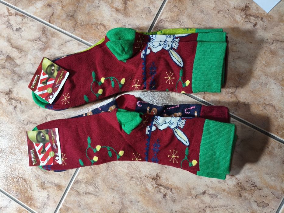 2x Trójpak Skarpet Shrek rozmiar 39-42 Nowe