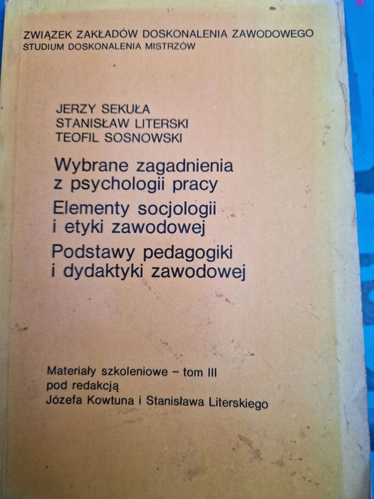Wybrane zagadnienia z psychologii pracy