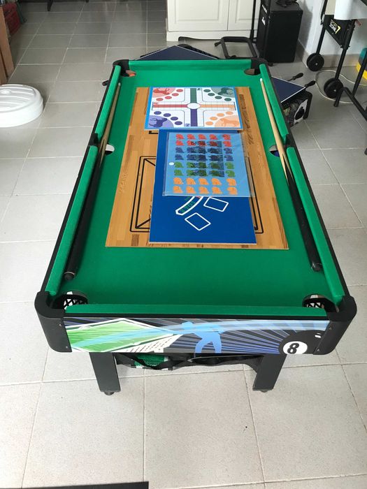 Mesa matraquilhos snooker ping pong e multijogos jovens