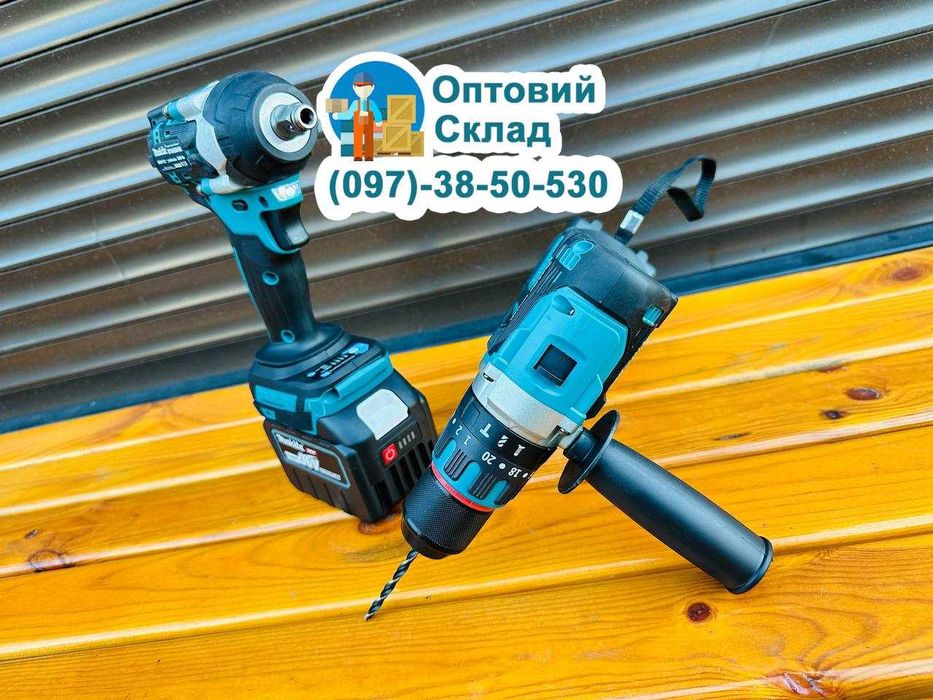 Набір 4в1 Makita Балгарка + Шуруповерт + Гайковерт + Перфоратор 36V-9A