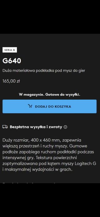 Podkładka pod mysz Logitech