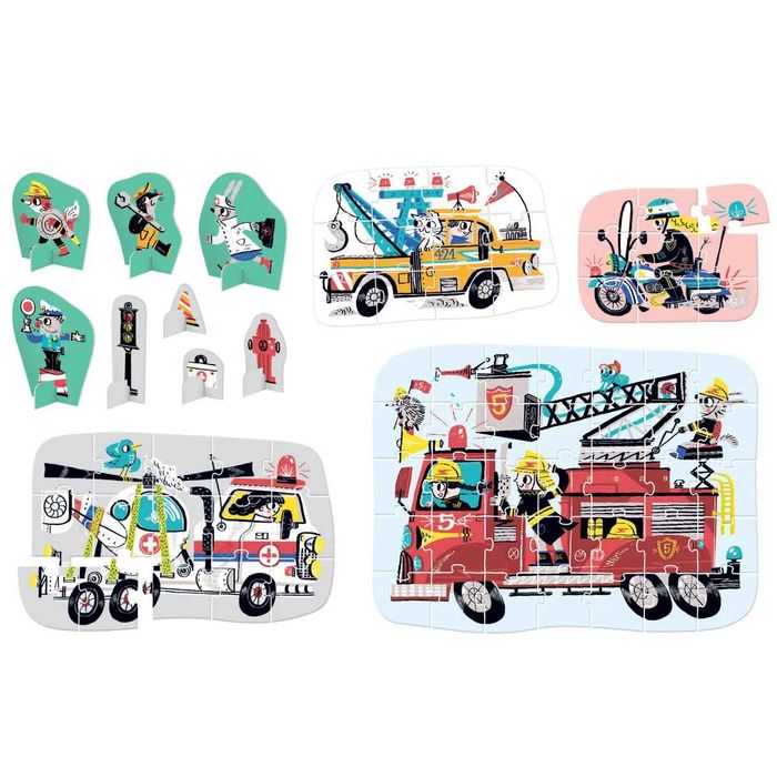 Puzzle Progresywne “Pojazdy W Akcji”