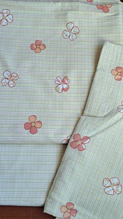 Conjunto Lençóis solteiro algodão como novos