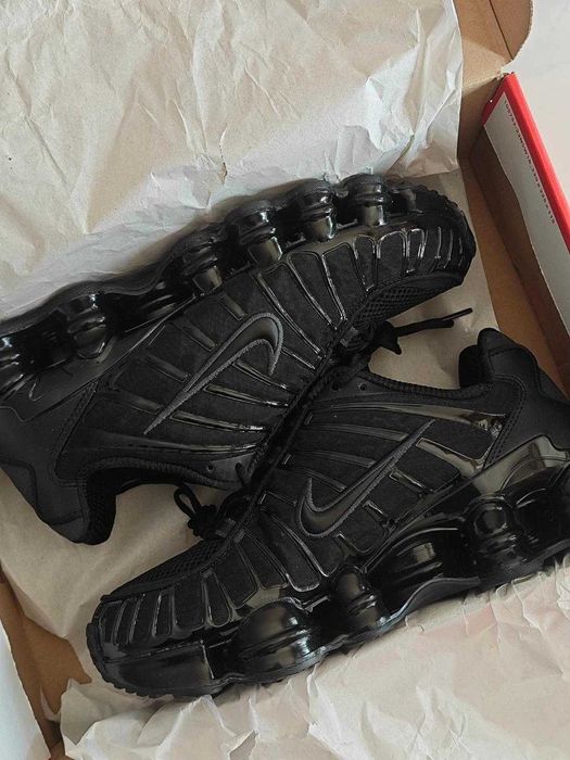 Nike Shox TL Black Metallic Silver-Rozmiar 39