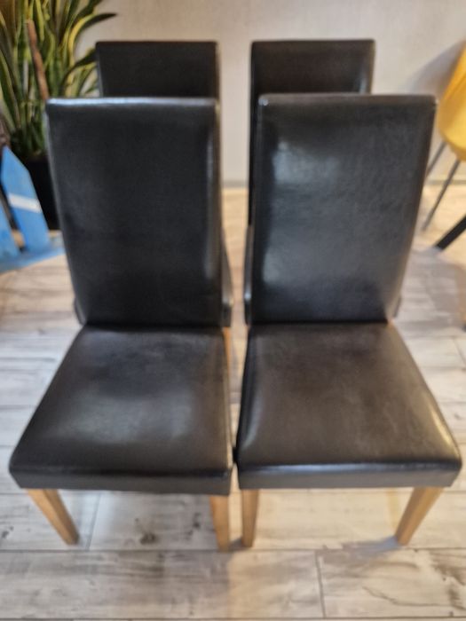 Krzesła czekoladowy brąz