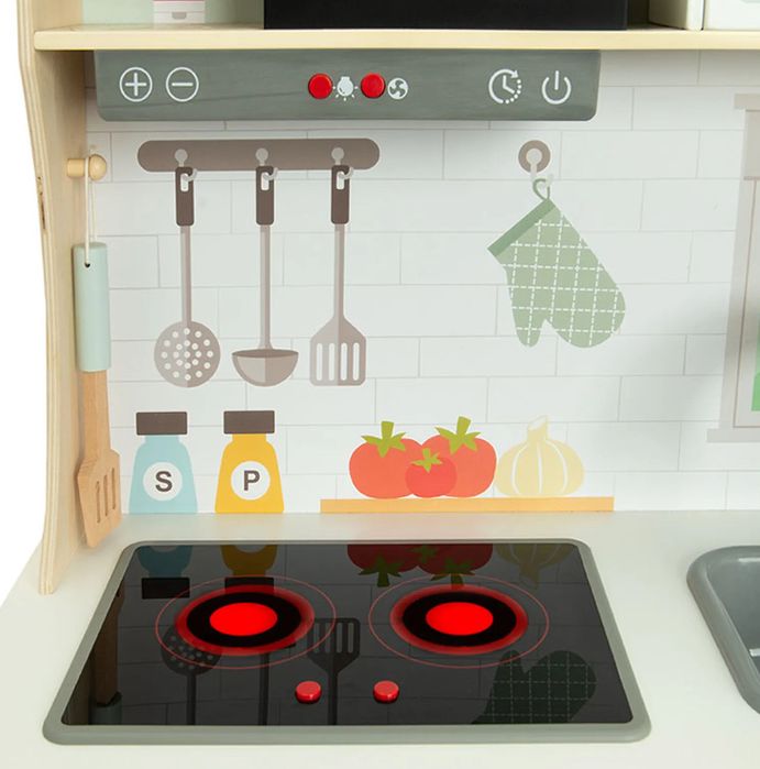 Деревянная детская кухня , свет и звук