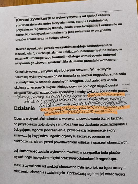 Mocna Maść Żywokostowa STRNONG
