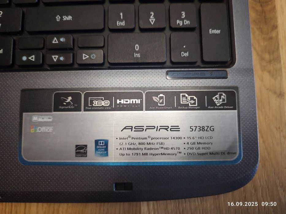 Acer Aspire 5738ZG