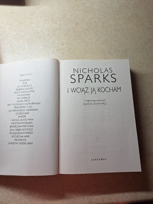 Książka "I wciąż ją kocham" Nicholas Sparks