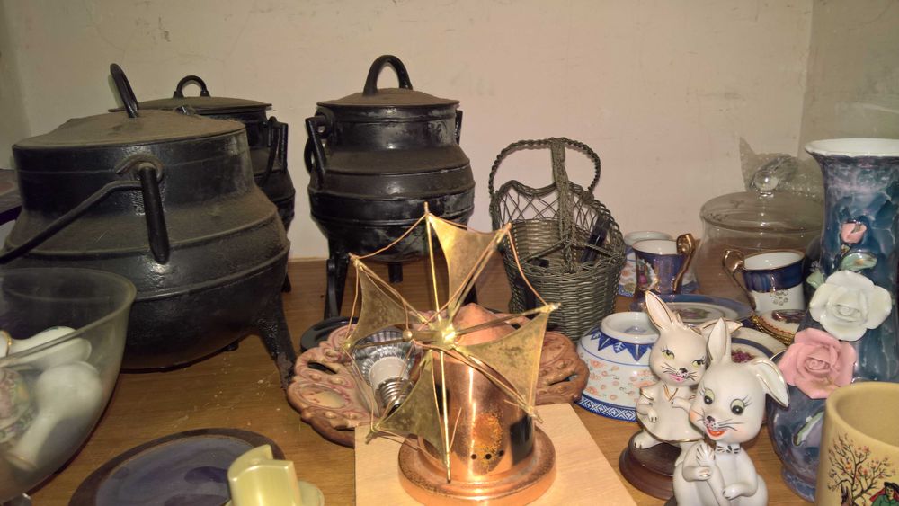 Conjunto Vista Alegre, Sacavém, faqueiro, copos e bibelots!