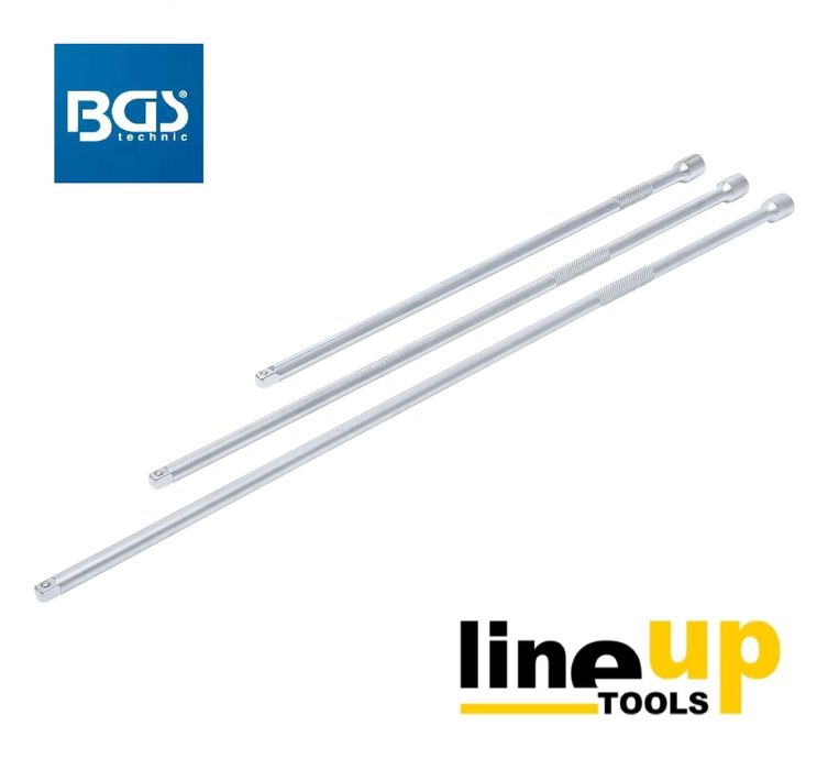 Conjunto de extensões | 6,3 mm (1/4") | 300 / 380 / 450 mm BGS GERMANY (C/Iva)