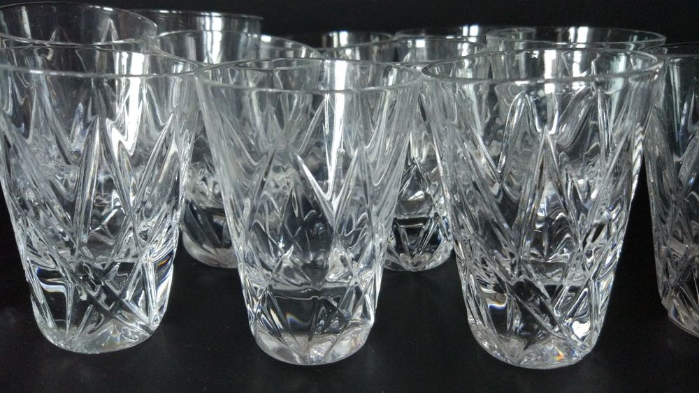 Рюмки хрустальные, 45 мл 12 шт, чарки кришталеві, кришталь