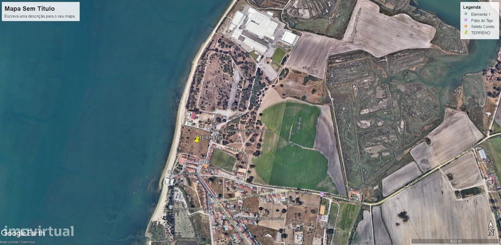 Terreno urbano para lotear no Rosário com vista rio.