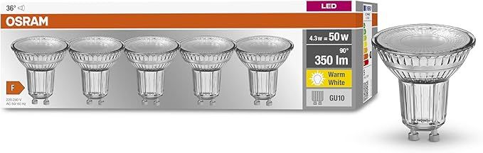 OSRAM Żarówka LED GU10 4,3W 2700K ciepła biel 4szt