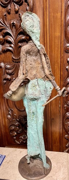Estatueta africana em bronze Burkina Faso