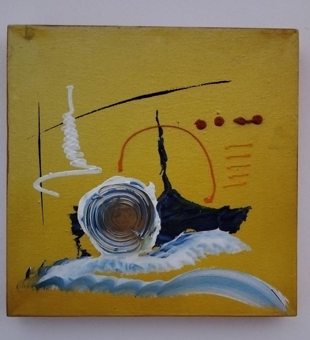 Conjunto de 4 quadros a óleo