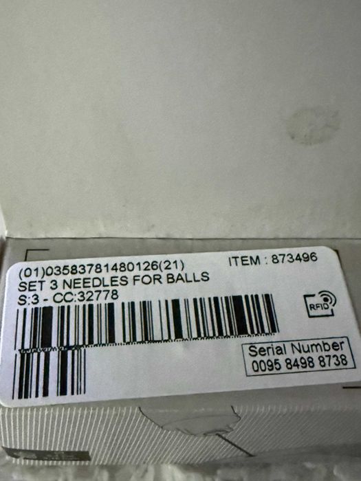 Kipsta końcówki do piłki 3 szt, nowe