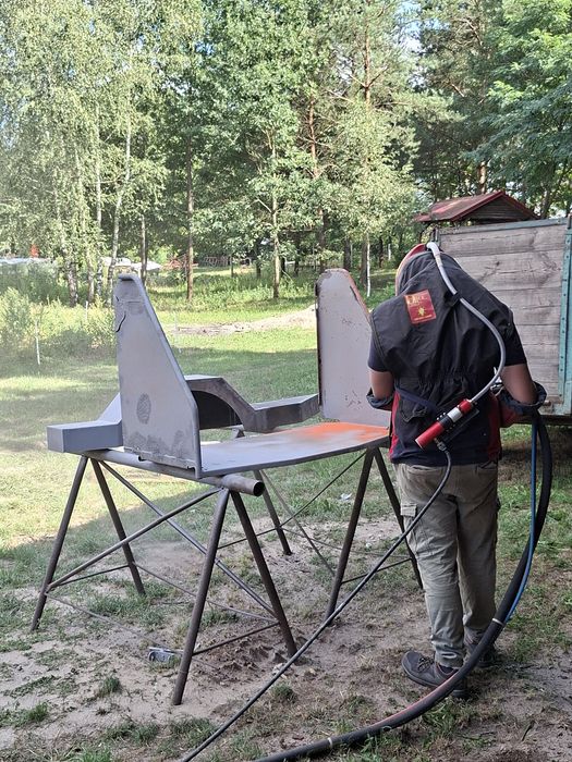 Piaskowanie usuwanie farby, rdzy mobilnie I stacjonarnie