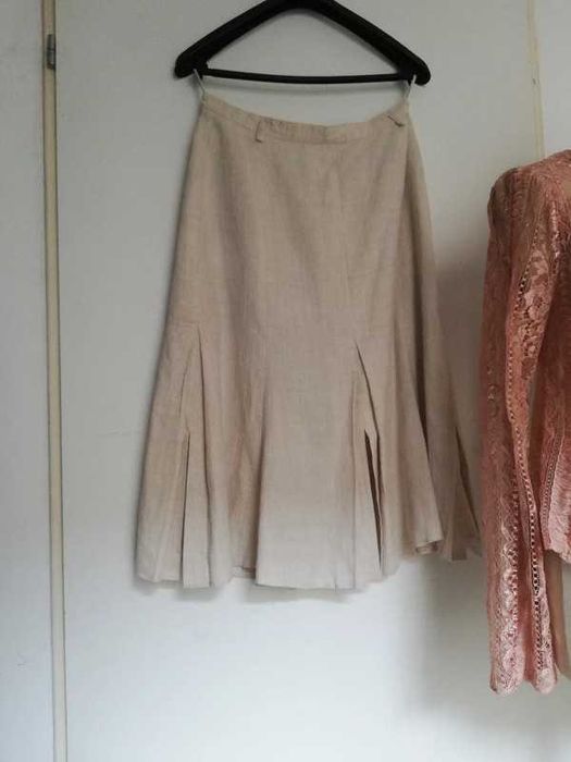 Piekna spodnica lniana w kontrafaldy 42 Bardehl
