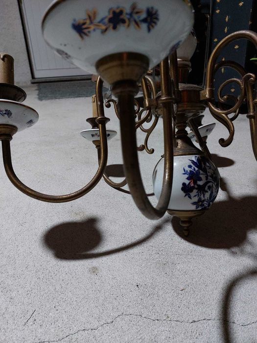 Candeeiro de teto Pintado à Mão