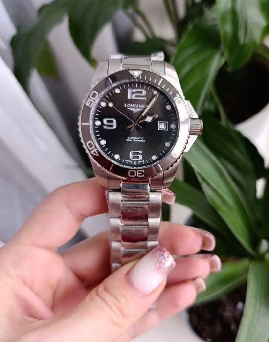 Часы longines механические gray