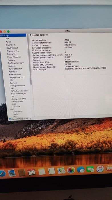 Apple iMac A1311 21,5 cala Full HD, Intel Core i5, idealny stan