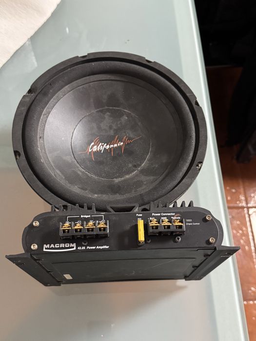 MACROM Amplifier and California Subwoofer64750493433602121