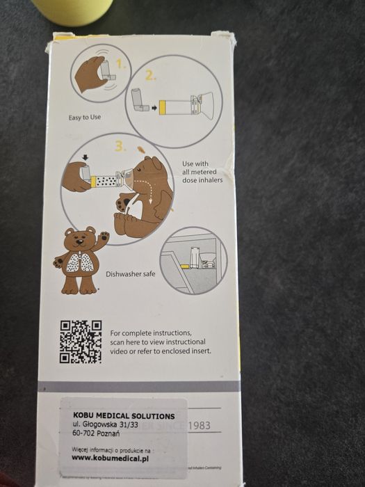 Aero Chamber 1-5  inhalator dla dzeci j.nowy