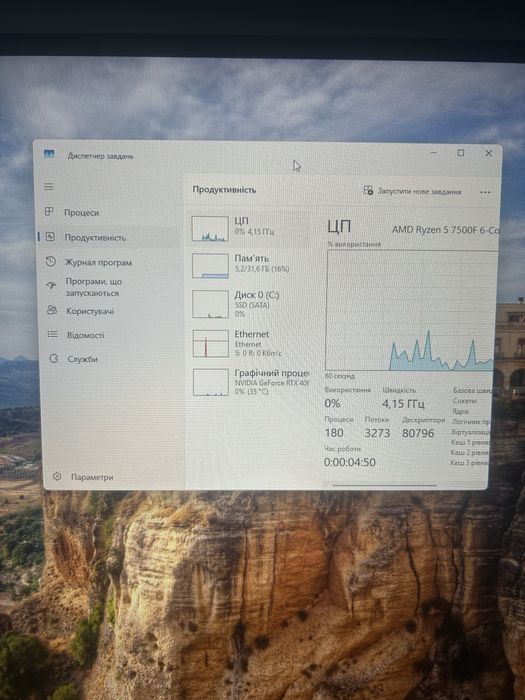 Ігровий ПК : Ryzen 5 7500f + 4060ti + 32gb 6000