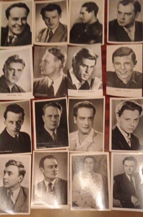 Набір листівок, актери радянського і зарубіжного кіно. 1960-і