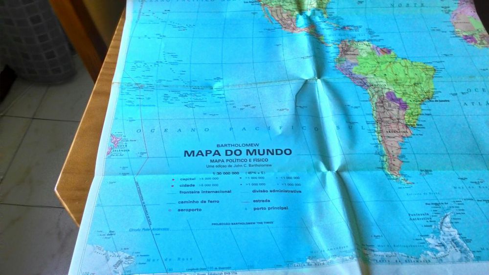 Mapa Mundi - Planisfério Bartholomew