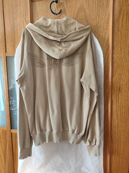 Camisola DF BOW XL – Bege com Capuz e Fecho