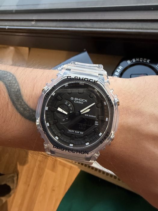 Nowy l zegarek Casio G-Shock GA-2100 transparent