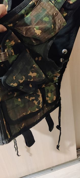 Разгрузка плитконоска жилет тактический с кобурой универсальный размер