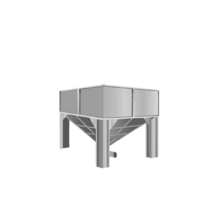 Kosz zasypowy grawitacyjny Typu KZG kompaktowy dozownik przenośnik