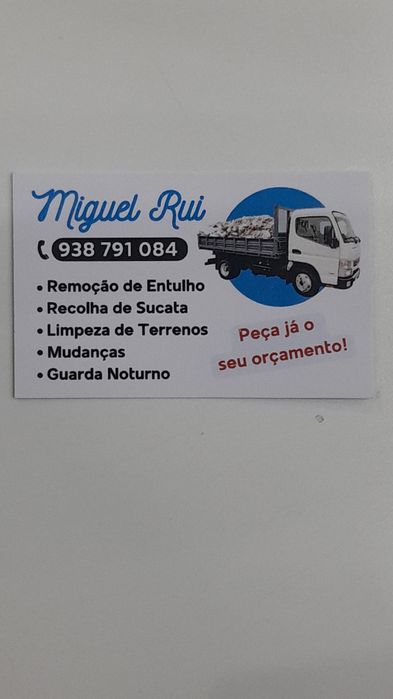 Faço cargas de entulho