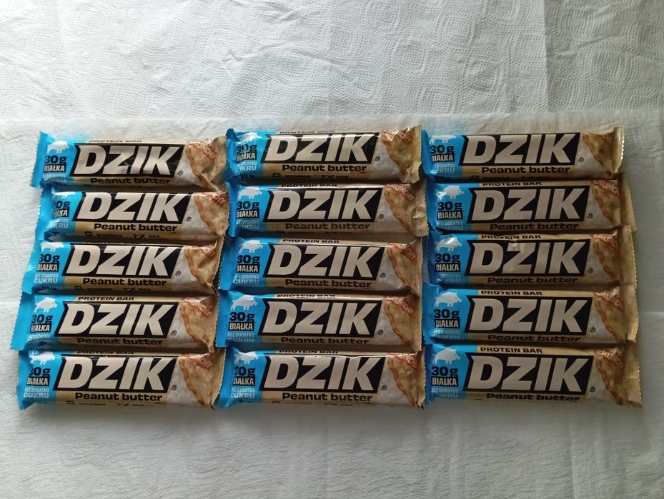 DZIK Peanut Butter Baton Proteinowy Orzechy Białko 30g 15 szt.