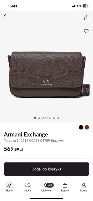 Armani exchange сумка через плече Армани оригінал кроссбоди Armani